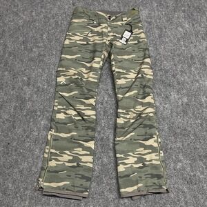 Strafe Aspen Pika Pant Womens Medium Green Distressed Moss Camo Ski Snowboard